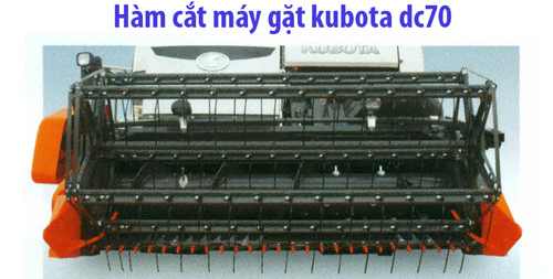 Hàm cắt máy gặt Kubota DC70