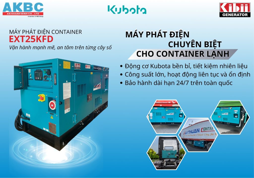 An Khánh Bình chuyên cung cấp các dịch vụ cho thuê, bảo trì, và sửa chữa máy phát điện container lạnh