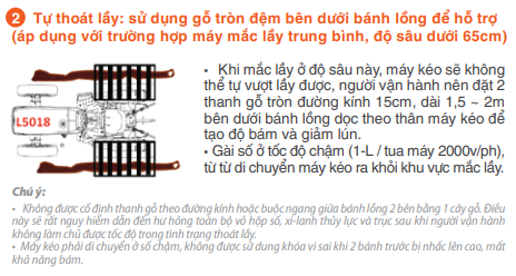 Máy kéo Kubota sa lầy? Bình tĩnh xử lý với 5 bước thoát lầy an toàn và hiệu quả 3 Cải thiện độ bám (tạo ma sát) để thoát lầy