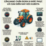 Các lỗi cảm biến và hệ thống cảnh báo thường gặp trên máy kéo Kubota