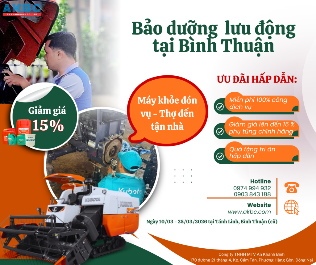 CHƯƠNG TRÌNH BẢO DƯỠNG LƯU ĐỘNG 03/2026 TẠI TÁNH LINH 1 CHƯƠNG TRÌNH BẢO DƯỠNG LƯU ĐỘNG THÁNG 3/2026 TẠI TÁNH LINH: "CHĂM SÓC TẬN TÂM – SẴN SÀNG VỤ MỚI"