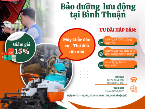CHƯƠNG TRÌNH BẢO DƯỠNG LƯU ĐỘNG THÁNG 3/2026 TẠI TÁNH LINH: CHĂM SÓC TẬN TÂM – SẴN SÀNG VỤ MỚI