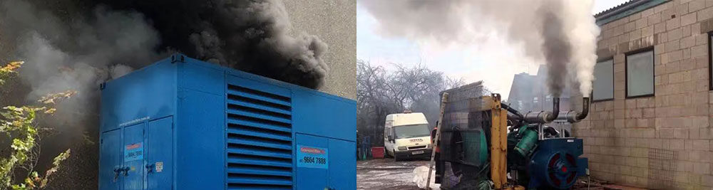 Máy phát điện bốc khói đen có thể do bơm cao áp có vấn đề