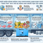 Máy phát điện container Kibii EXT25KFD giúp duy trì dòng điện liên tục cho container lạnh