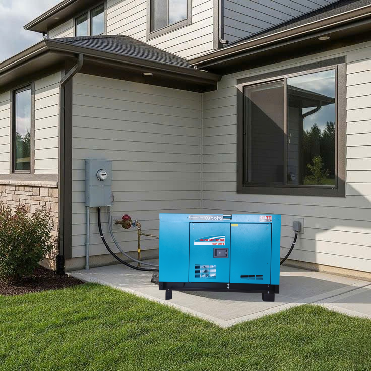 Lắp đặt máy phát điện ngoài trời