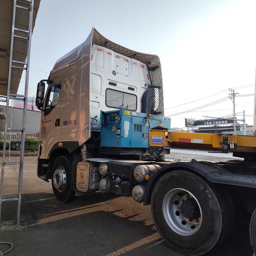 Máy phát điện container lạnh Kibii được trang bị động cơ Kubota mạnh mẽ 