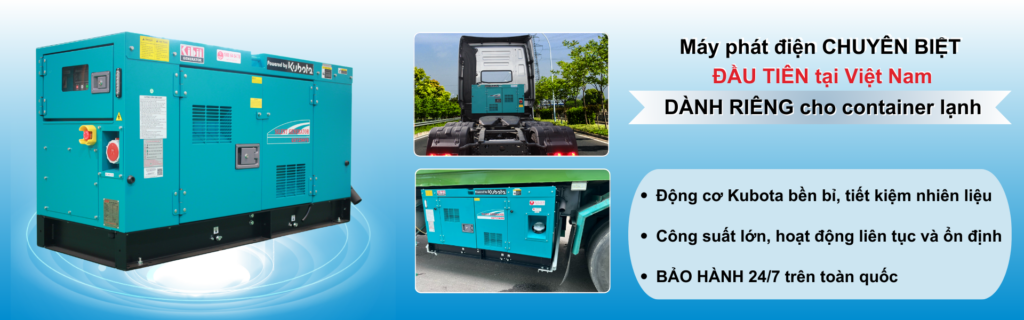 Máy phát điện container lạnh Kibii EXT25KFD