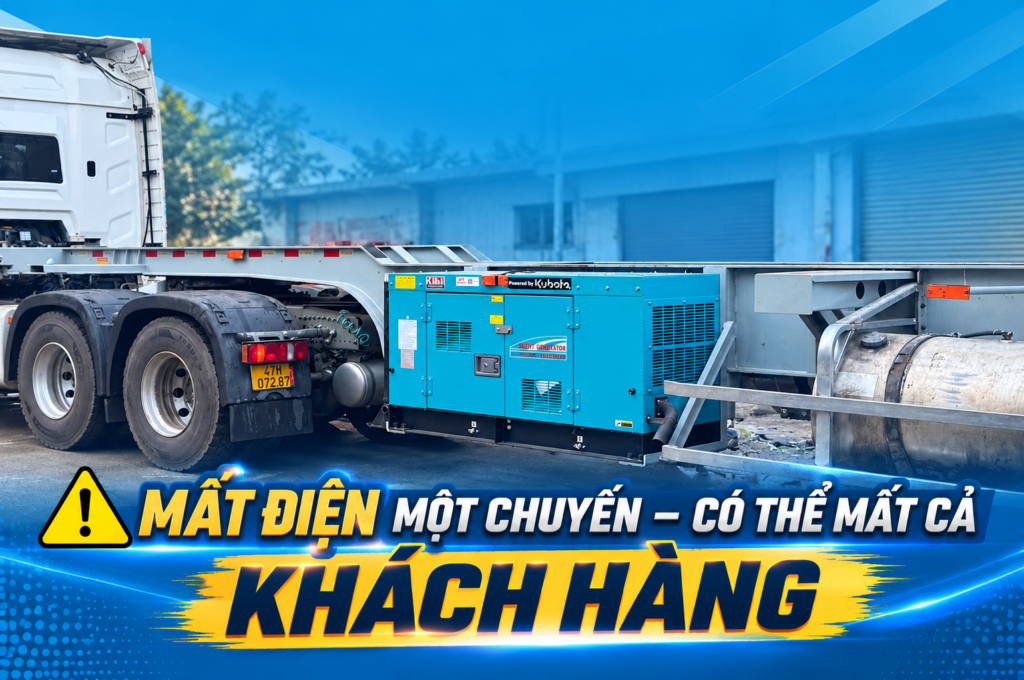 MÁY PHÁT ĐIỆN EXT25KFD: GIẢI PHÁP BẢO VỆ HÀNG HÓA TRÊN XE CONTAINER LẠNH 1 Máy phát điện EXT25KFD dùng cho container lạnh vận chuyển hàng hóa