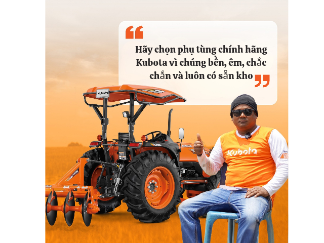 máy kéo Kubota Chất lượng ổn định, tương thích với máy